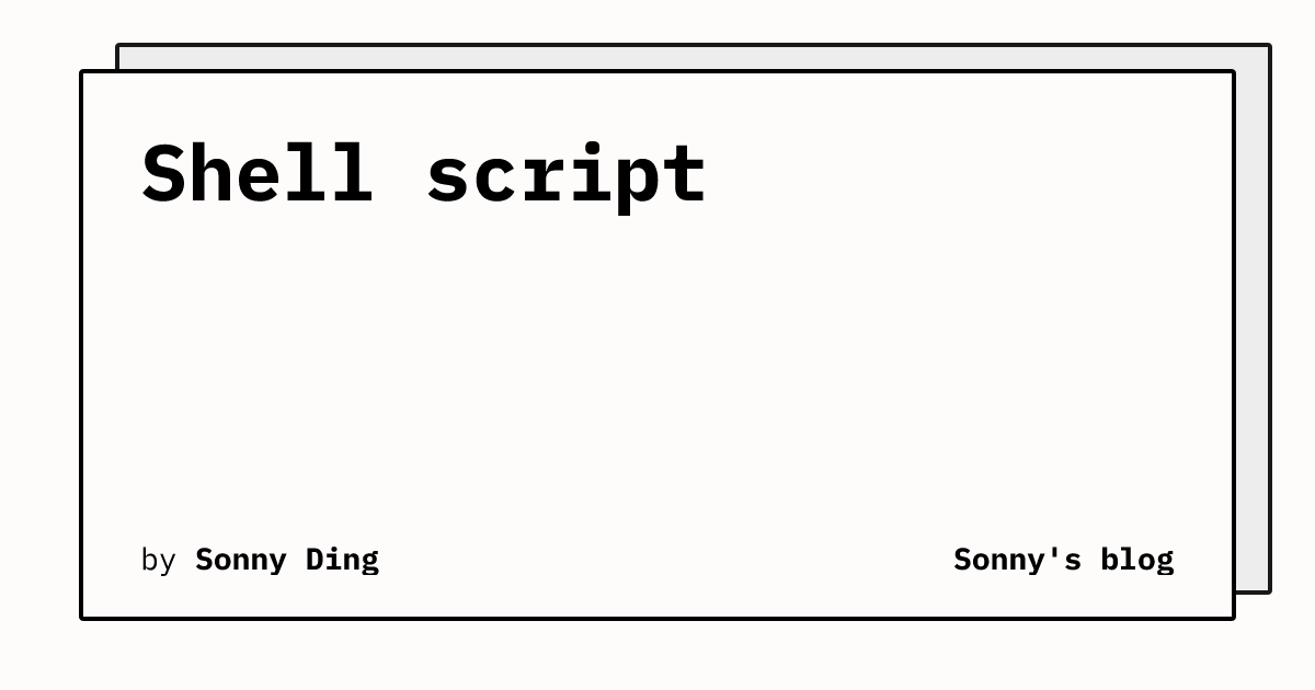 Shell script
